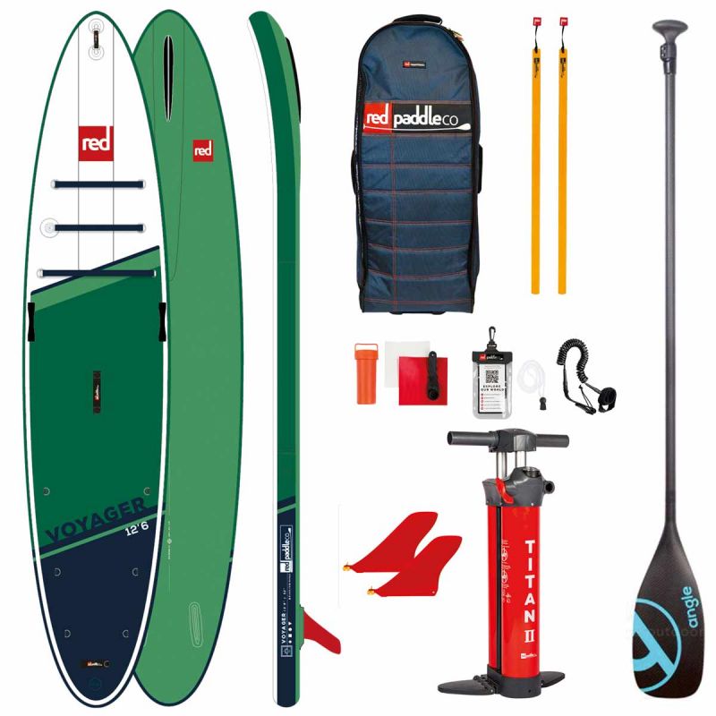 red paddle co sup board 126 voyager angle performance paddel