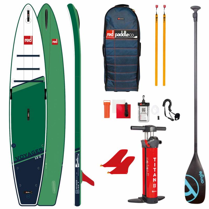 red paddle co sup board 132 voyager angle performance paddel
