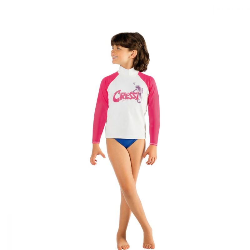 Cressi Rash Guard Ärmel Lange für Kinder rosa  10